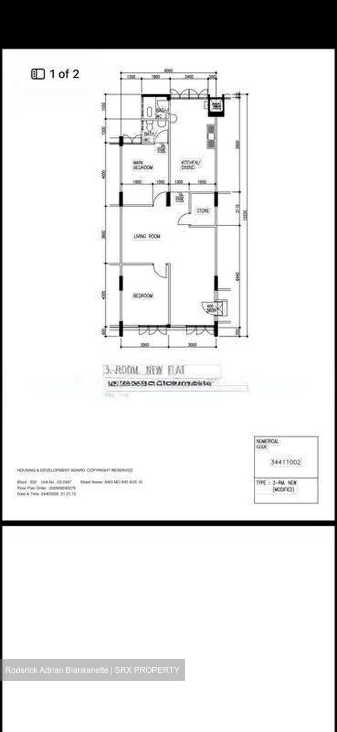 Blk 532 Cheng San Centre (Ang Mo Kio), HDB 3 Rooms #618141401